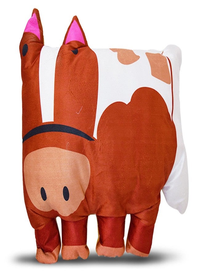 DREAMVIO Velvet Plush Pillow/Toy Figure/Animal Shape Soft Toy/Cartoon Printed/Toys for Baby & Kids/Pillow - 24 X 19 Inch (Brown, Dvanimalp0008) - Image 3